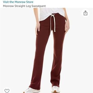 Monrow straight leg sweatpants